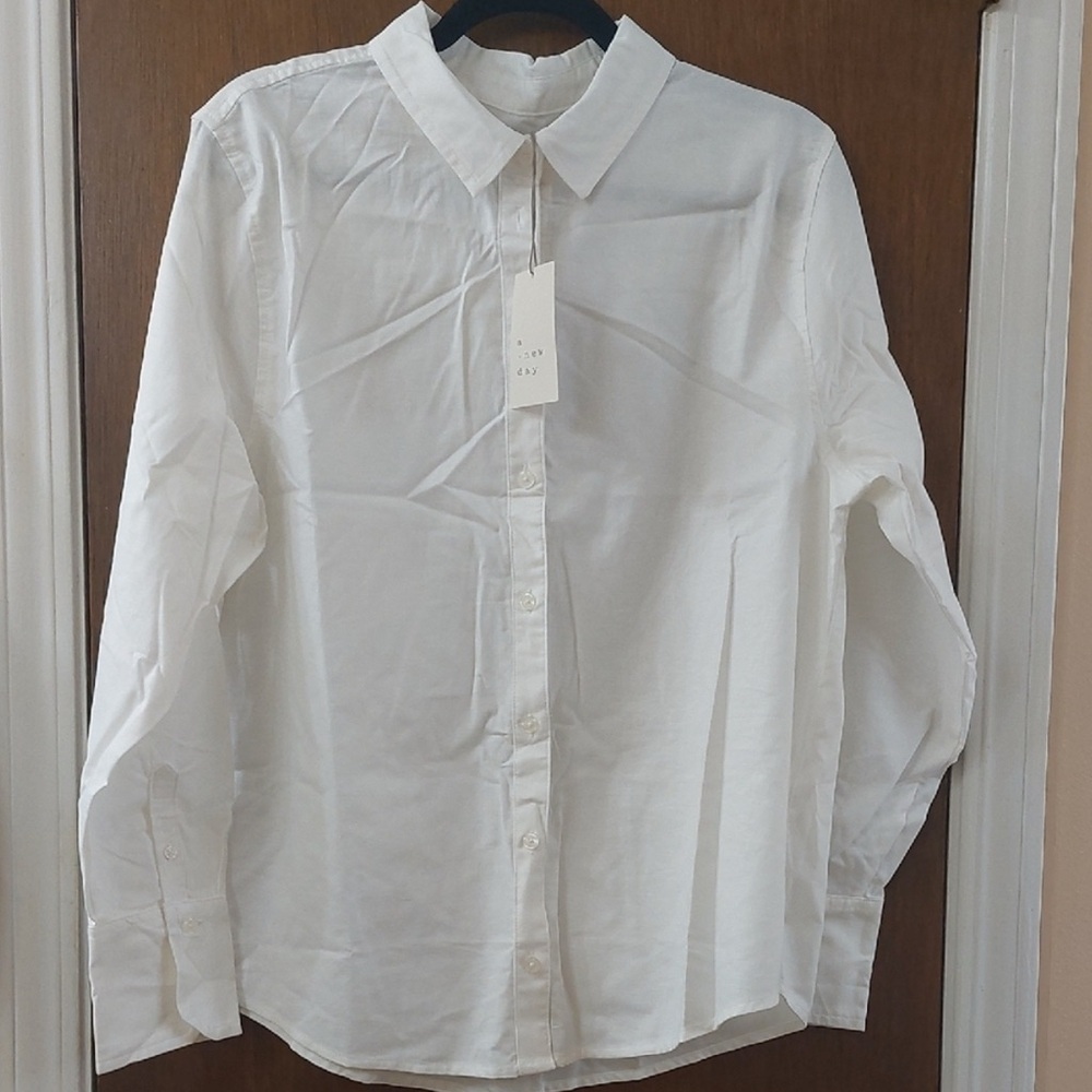 A New Day - White Button Down Shirt